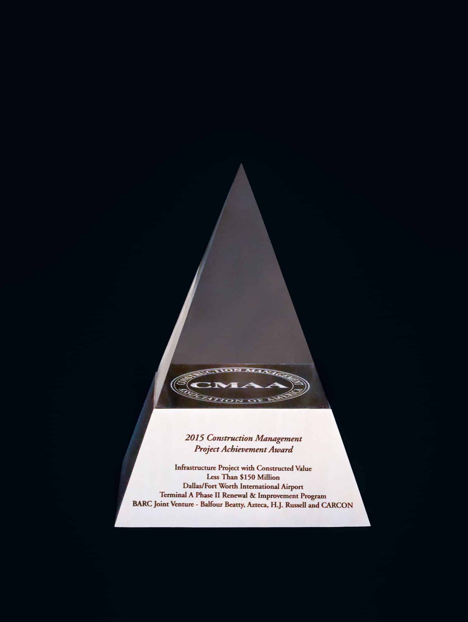 CMAA Construction Management Project Acheivement Award (2015)