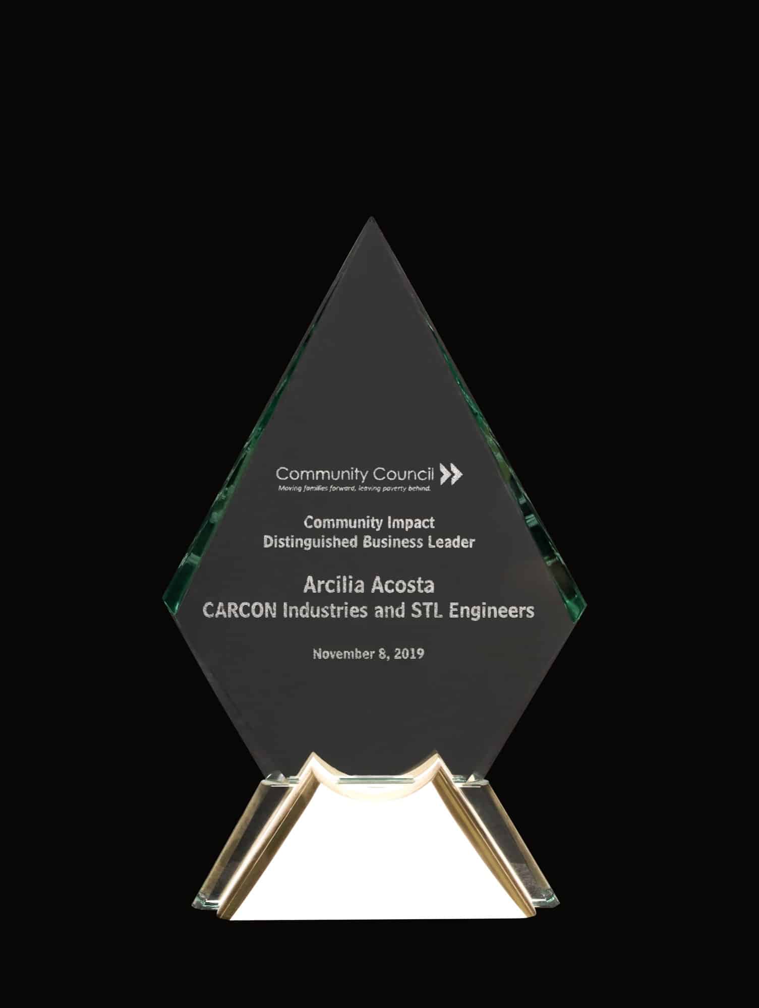 Community Council Community Impact Distinguished Business Leader (2019)